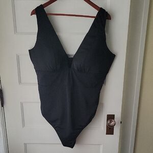 Black One-Piece Swimsuit